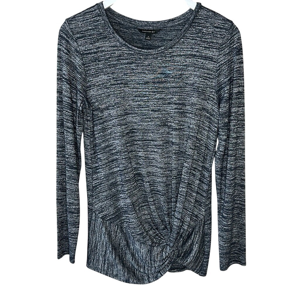 Banana Republic Twist Front Tunic Top Size Small